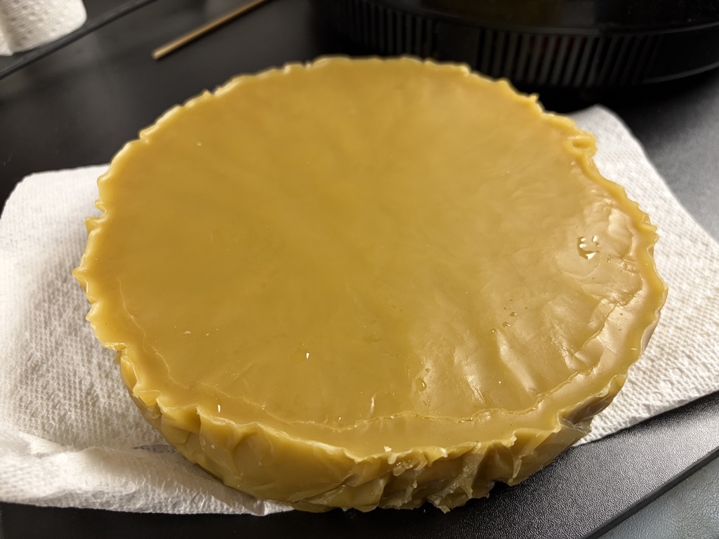 Purified beeswax prepared in-house by H&H
